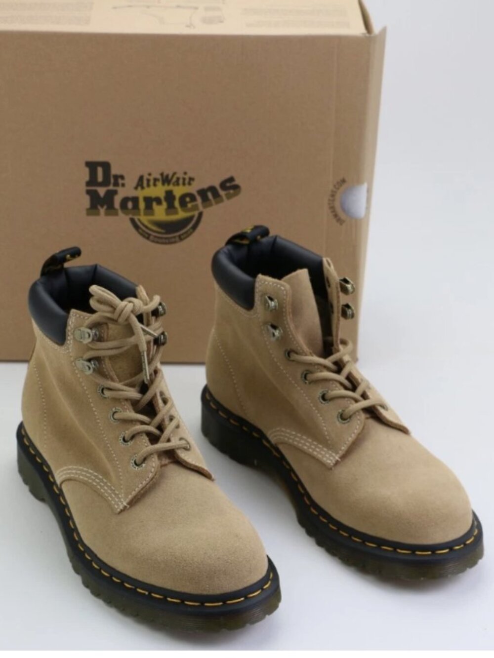 Dr. Martens 939 Lace-Up Bronx Suede Boots Men's US Size 9 EU 42 Savannah Tan New